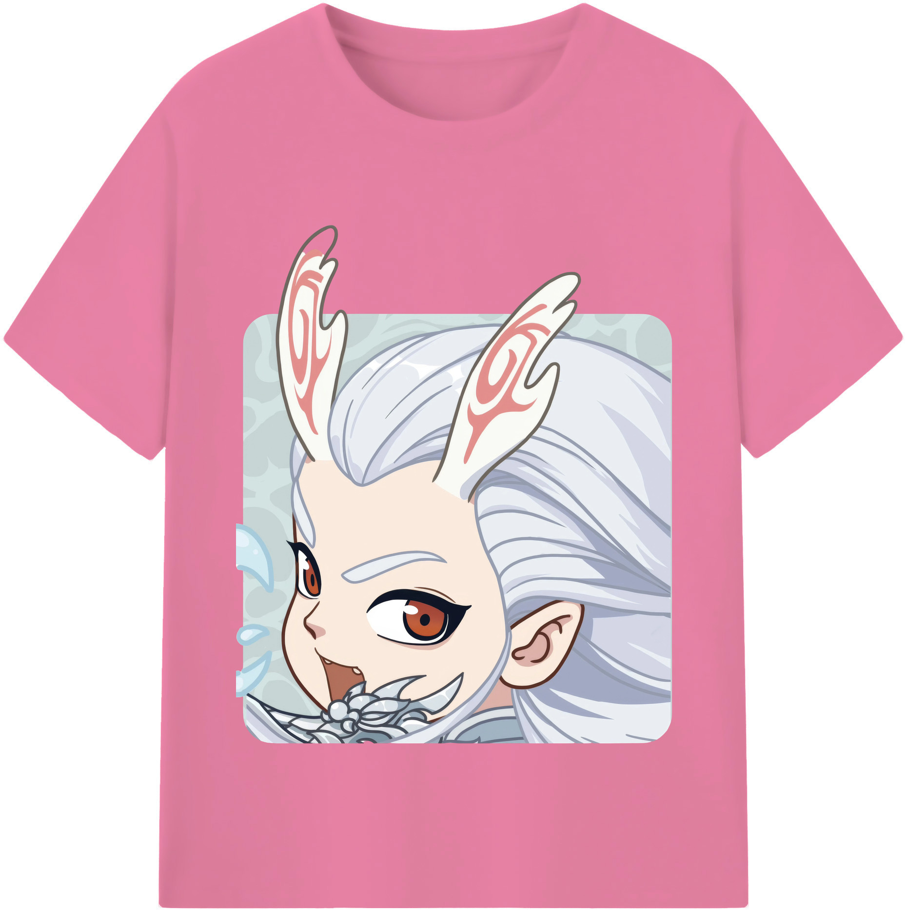 （画像用） Ne Zha 2 ナタ 魔童の大暴れ 綿100％半袖Tシャツ（フロントプリント）